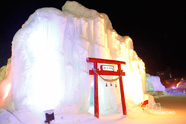 Sounkyo Ice Festival Shrine 層雲峽冰瀑神社
