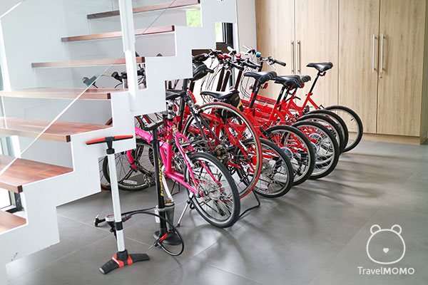 Aura Villa provides bicycles for customers 悠悅光 villa 提供單車給客人使用