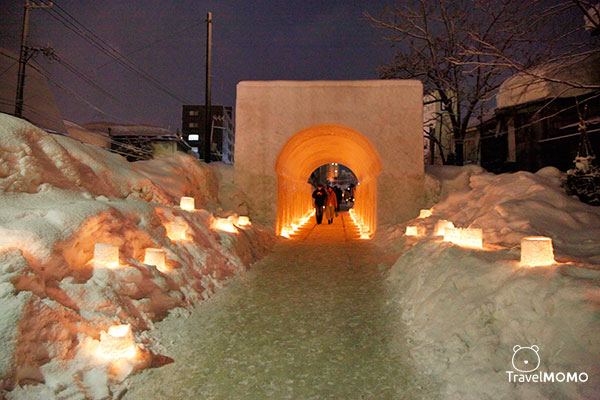 Snow Light Path at Temiya railway in Otaru 小樽手宮線「雪燈之路」