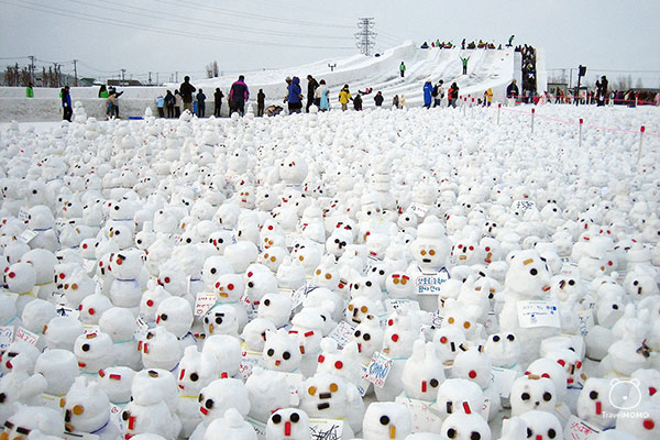 Little snowmen at Tsudome Site 扎幌雪祭小雪人