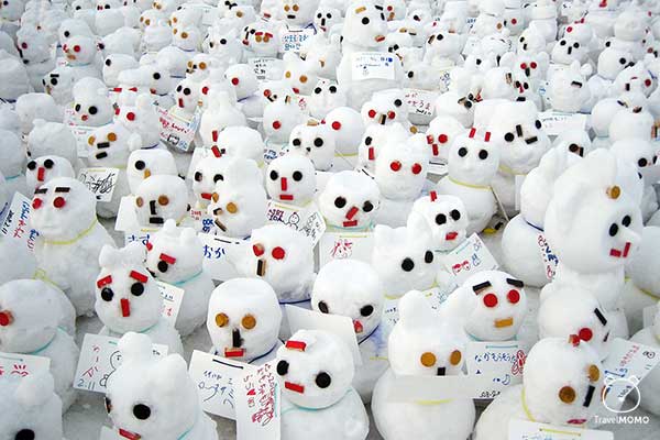 Little snowmen at Tsudome Snow Festival 扎幌雪祭小雪人