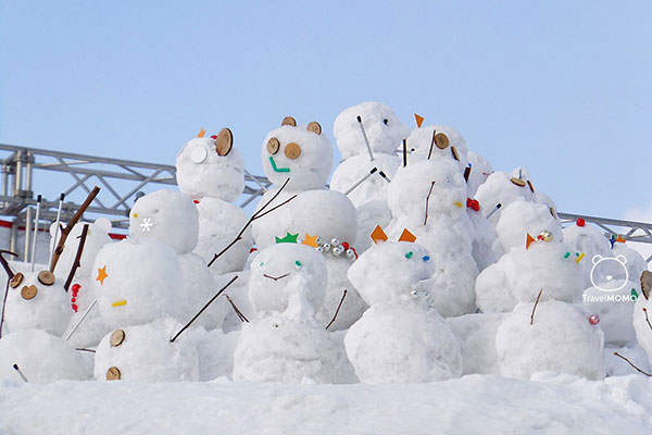 Little snowmen at Tsudome snow festival 扎幌雪祭小雪人