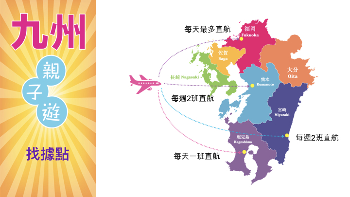 Flights between Kyushu Japan and Hong Kong 香港來回日本九州的航班